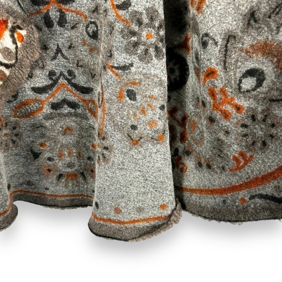 4 for $40 SALE! Indigo Thread Co. Embroidered Boiled Wool Vest, Tan Floral, OSFM - Picture 8 of 15